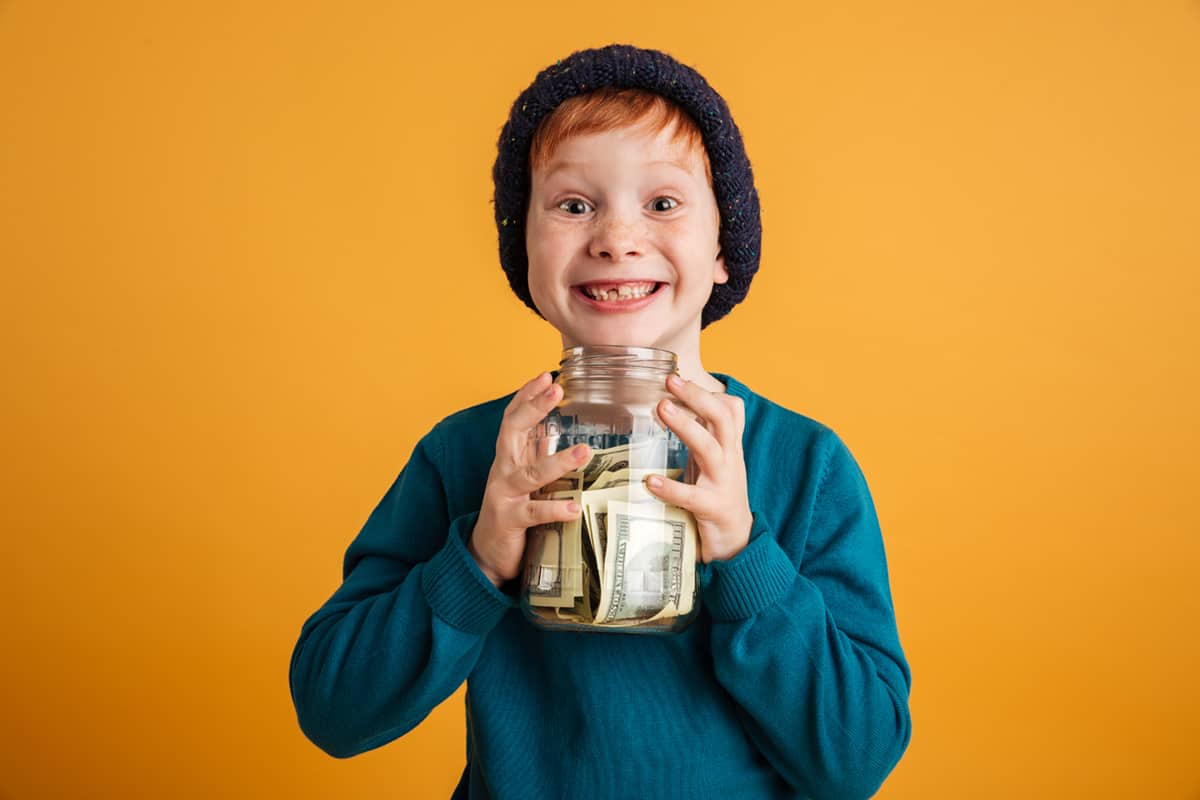 Kid, Boy, Money, Financially Independent Child
