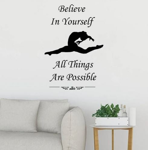 Wall Stickers, Inspirational Slogan, Believe in yourself
