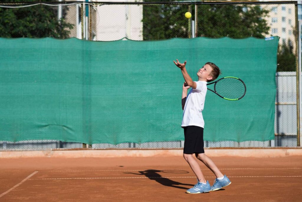 Playing Tennis, Kid, Sports, 